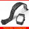Kit de Modification de Boîtier Camouflage en Alliage de Titane DW5600 pour G-SHOCK Casio DW-5600 GWM5610 GMW-B5000 Bracelet Métal Titane Intégral Mise à Niveau