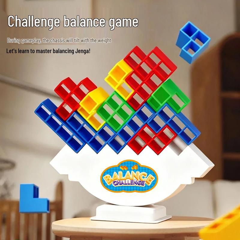 Cross-border Wobbling Tower: Russian Blocks Stacking Game for Kids