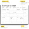 Monthly Planner Notepad - Undated 52 Sheets Desk Calendar, A4 (8"x11") Planning Pad for Office, Home, School, Fitness, Meal & Project Organization