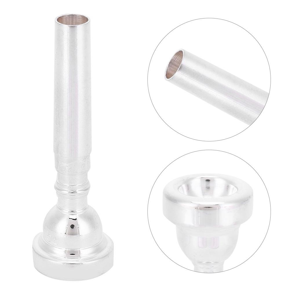 Trumpet Mouthpiece 7C Musical Instruments Accessory for Yamaha Bach Conn KingSilver
