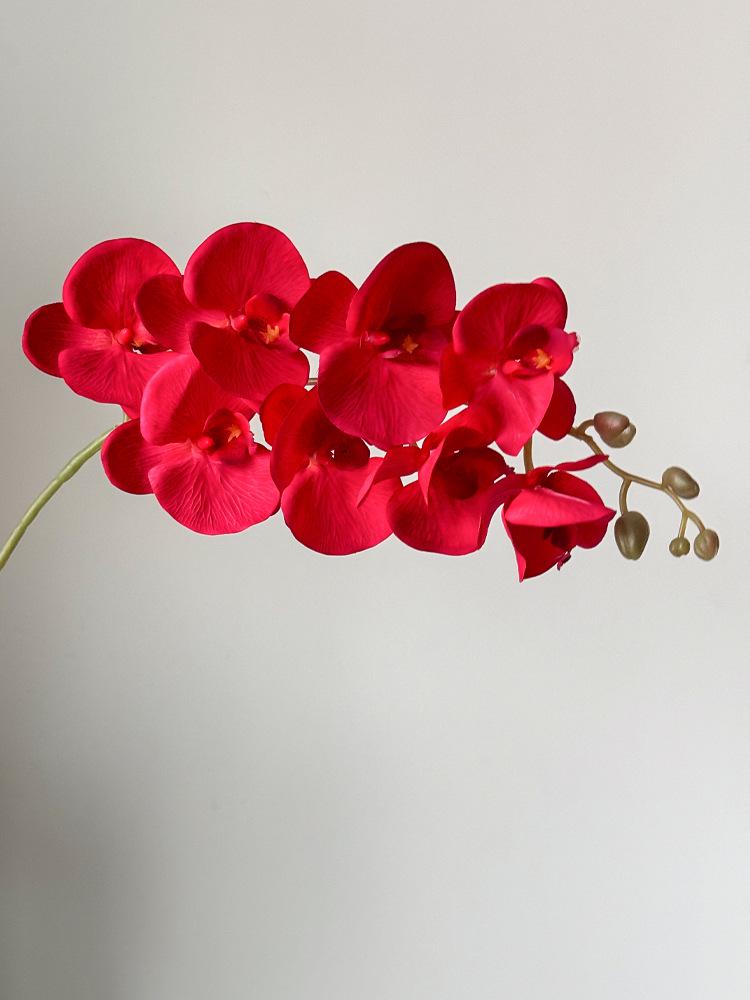 White Phalaenopsis Artificial Floral Arrangement - Realistic High-End Decorative Accent