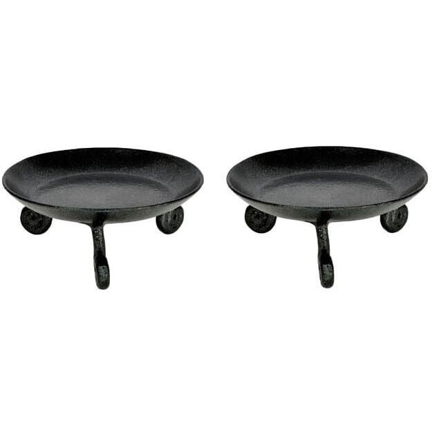 @ Small Wrought Iron Pillar Candle Stand 4.5 Inch Set Of 2 Z691 MJ-128-60%OFF
