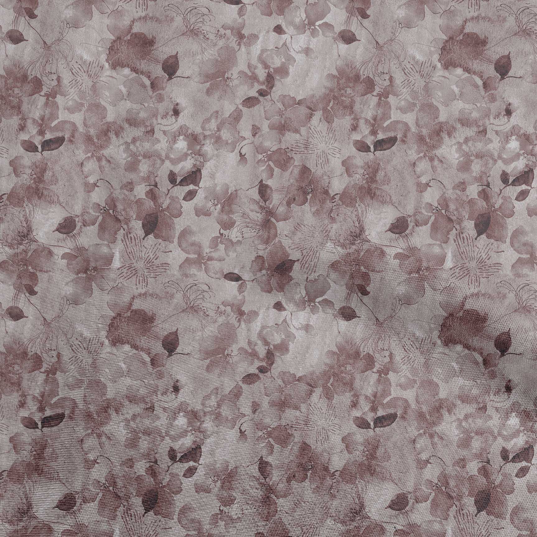 

oneOone Cotton Poplin Dark Peach Fabric Abstract Floral Sewing Material Print Fabric By The Yard 42 Inch 42 Inch Wide - Viscose Chiffon синій