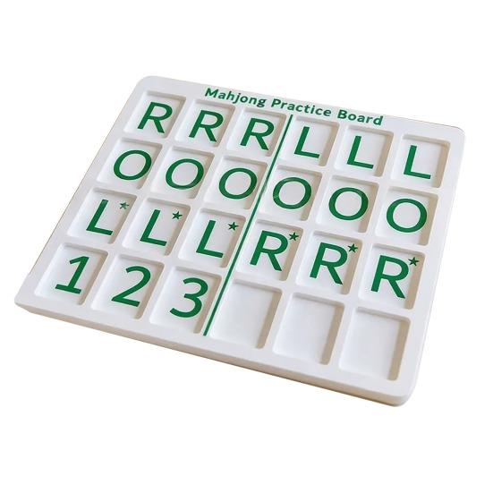 Mahjong Solo Übungsbrett Anfänger Mahjong Trainingswerkzeug Amerikanische Mahjong Strategiehilfe Leicht Tragbar Spieler Übung