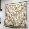 90*90Cm  Silk Square Scarf Hijab Women Bandana Soft Scarves Neckerchief Ladies Hair Shawl Wrap Headbandfrench Bird
