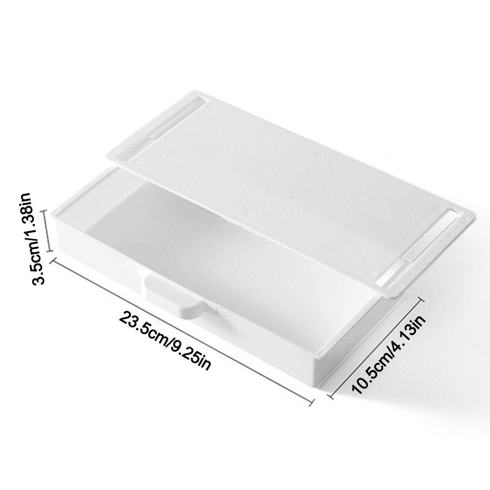 Save Space Desk Drawer Organizer Suspension Design Self Adhesive Storage Box Drawer Storage Box