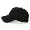 Skull Graphic Baseball Cap Polyester Outdoor Adult Unisex Adjustable Black Hat