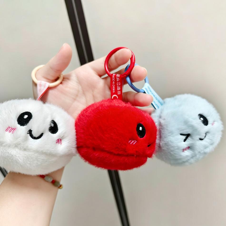 Baby Dumpling Plush Keychain Women Bag Car Key Chain Pendant Decoration Keychain Plush Ball Keychain Plush Ball Toy For Kid Gift