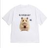 Korean Style Funny Short Sleeve Cute Hamster Meme Tshirt for WOMEN Unisex Are You Tired Graphic Crew Neck Tee Versatile Top