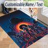 Custom Text Stranger Things Pattern Floor Rug Soft Indoor Carpet Mat Living Room Bedroom