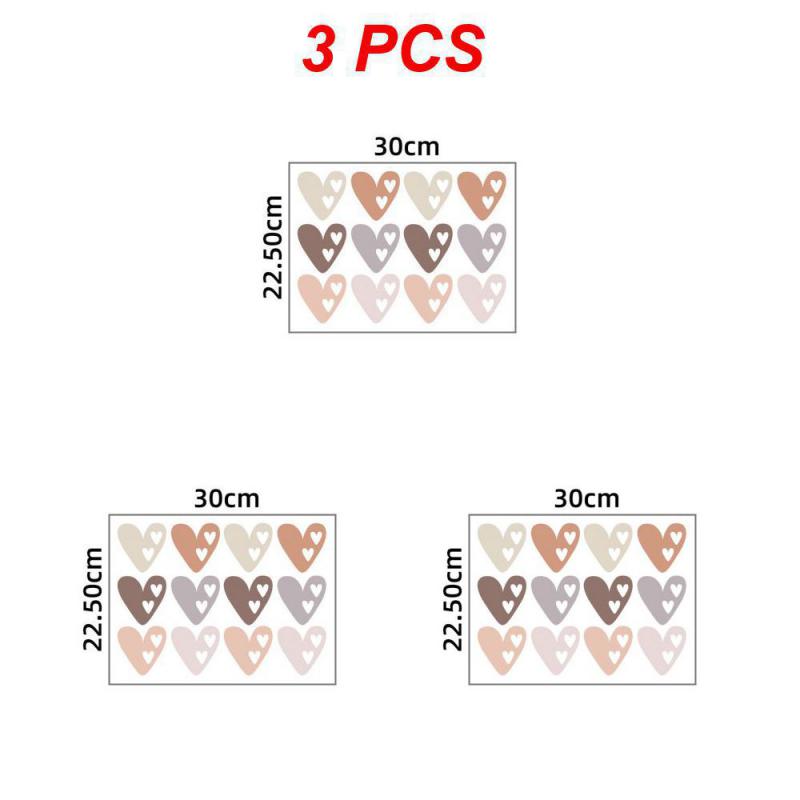 1~10PCS New Heart Bohemian Style Wall Stickers Self-adhesive Wall Stickers Decorative Stickers Kids Bedroom Home Decor Wall