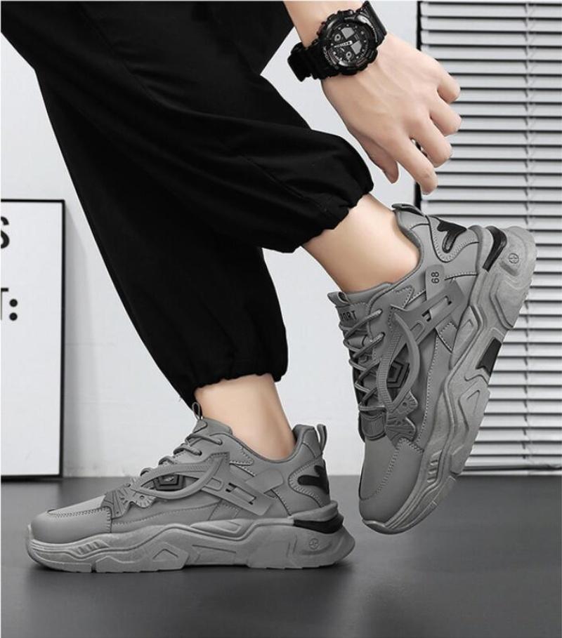 Men's Height Increasing Shoes Four Season Thick Soled Men's Casual Sports Shoes Soft Soled Comfortable Outdoor Running Shoes