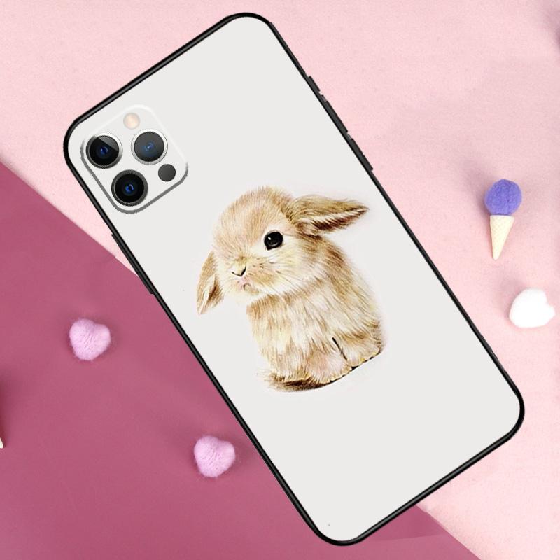 Rabbit Phone Case For iPhone 17 Pro Max 14 15 16 Plus 11 Pro Max 12 13 Mini 16e 17 Air Back Cover