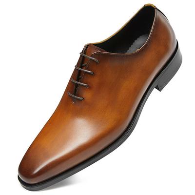 Hoge Kwaliteit Heren Oxford Schoenen Echt Leer Puntige Neus Luxe Zwart Bruin Heren Zakelijk Kantoor Formele Schoenen