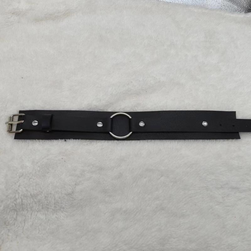 Gothic Gothic Armband For Men Black Leather Wide Adjustable Bracelet Medieval Halloween Accessory Jewelry Gift