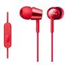 Sony MDR-EX150AP Earphones: In-ear Type with Remote Control and Microphone, Red MDR-EX150AP R