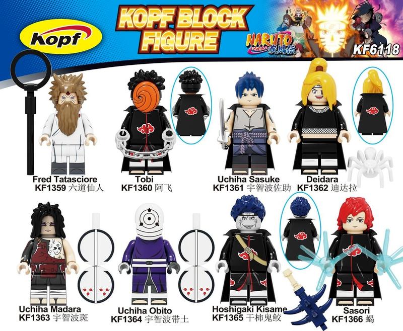 Minifiguren Naruto Collection Set zum Verkauf Uchiha Bausteine Actionfigur Blöcke Spielzeug