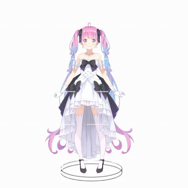 Animation Hololive anchorwoman acrylic insert card white blowing snow summer color festival animation peripheral decoration