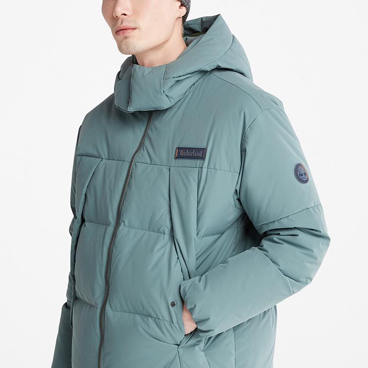 Timberland Removable Hooded Down Jacket Men outerwear Balsam-Green A5RFG-392