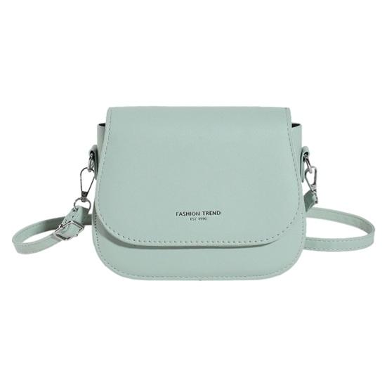 Umhängetasche für Damen, glattes Kunstleder, verstellbarer Schultergurt, großes Fassungsvermögen, einfarbig, Buchstabenmuster, Telefon, Kosmetik, Schlüssel, Aufbewahrungshandtasche