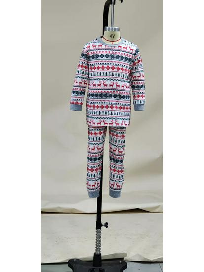 2025 European & American Parent-Child Christmas Pajama Set - New Style Family Home Wear