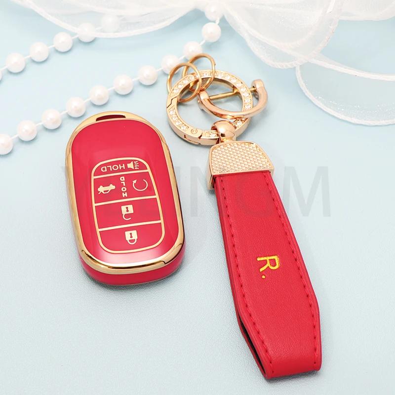Husă TPU pentru Cheie Auto Pentru Honda Civic Accord HR-V CR-V CRV 2021 2022 2023 5 Butoane Carcasă Breloc Auto Accesorii