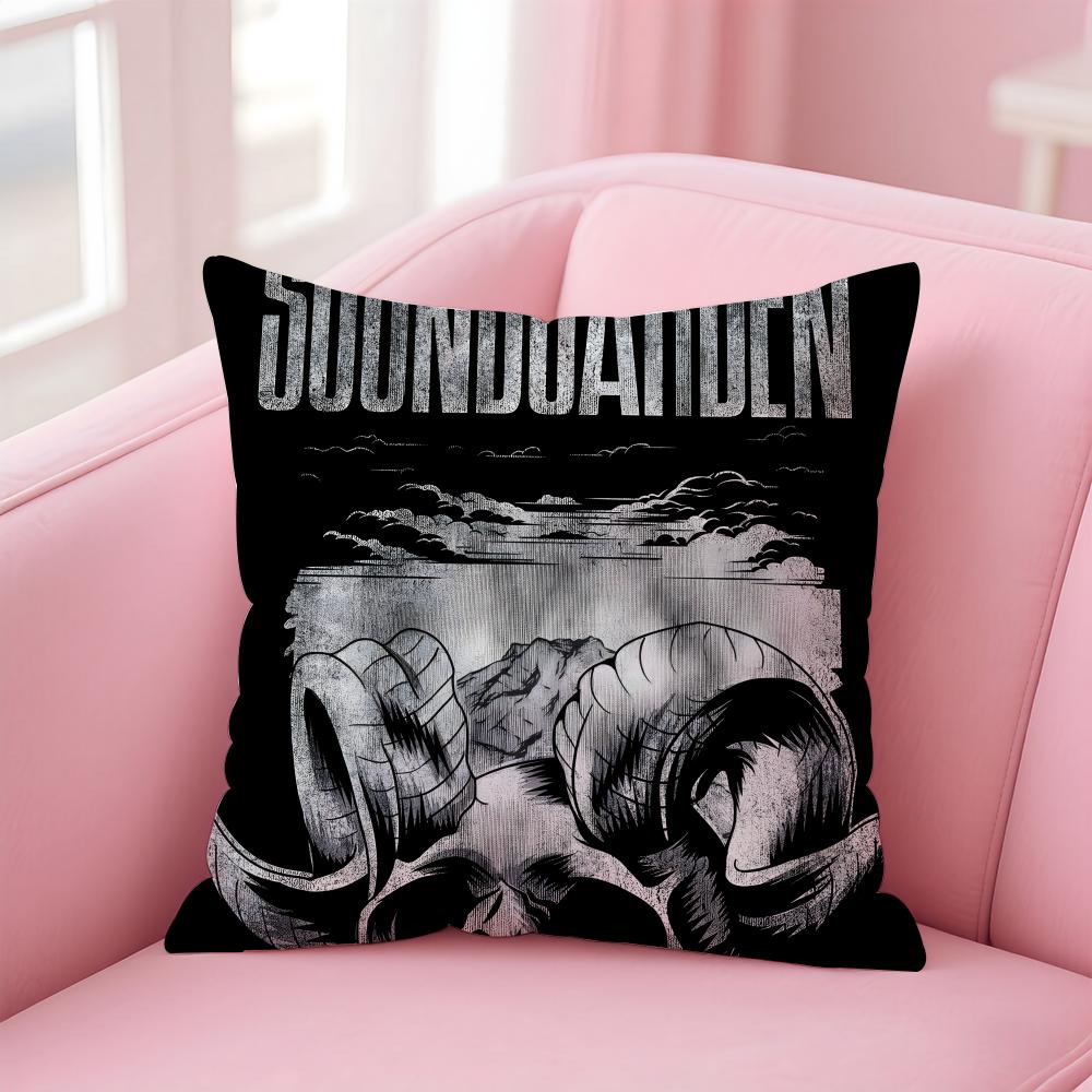 

sSoundgarden Pillow Grunge Rock Cushion Cover Pillow Case Soft Friendly Fabric Concealed Zipper 30X30cm