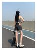 2026 Korean Style Gradient High-Waisted Loose Denim Shorts for Women