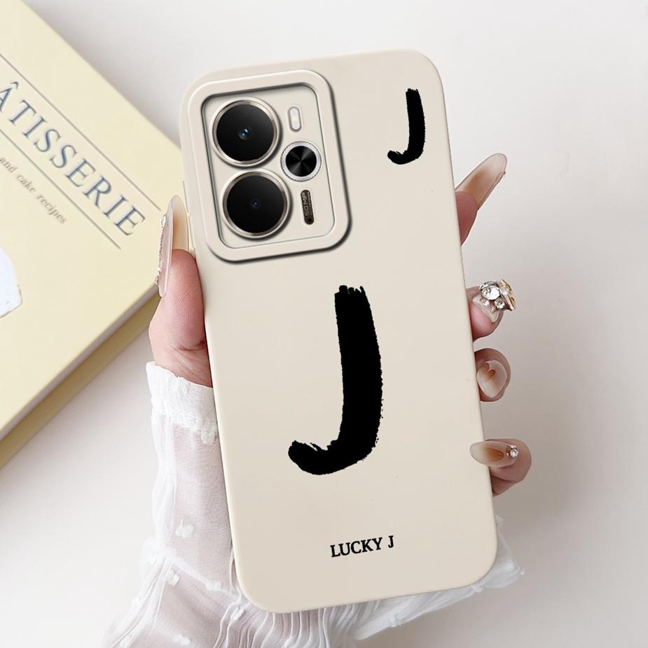 For Readme 14 5G Case RMX5075 Cute Lucky Letters Cover Soft TPU Phone Case For Realme 14X 14 Realme14 T 14T 5G Back Cover Fundas