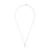 Collier Croix - LOVA LOLA VAN DER KEEN - Argent Massif 925 - Oxyde de Zirconium - Longueur 42 cm