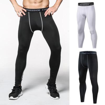 Herren Sommer Schnelltrocknende Kompressions-Sporttights - Neun-Punkt-Länge & Atmungsaktives Design