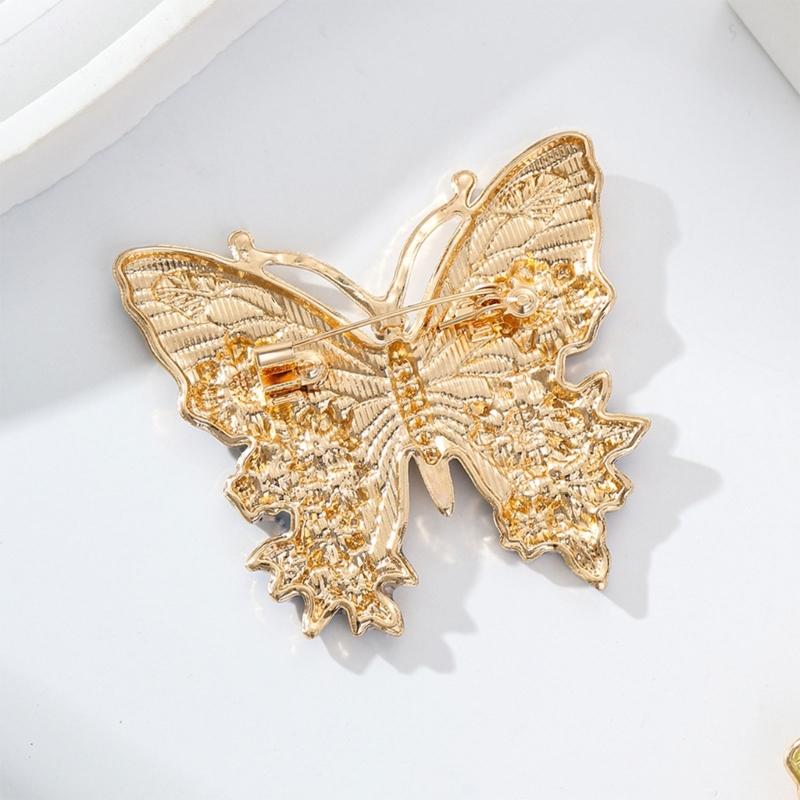 Beautiful 250Th Anniversary Butterfly Brooch Featuring US Flag Art Sturdy Alloy Jewelry