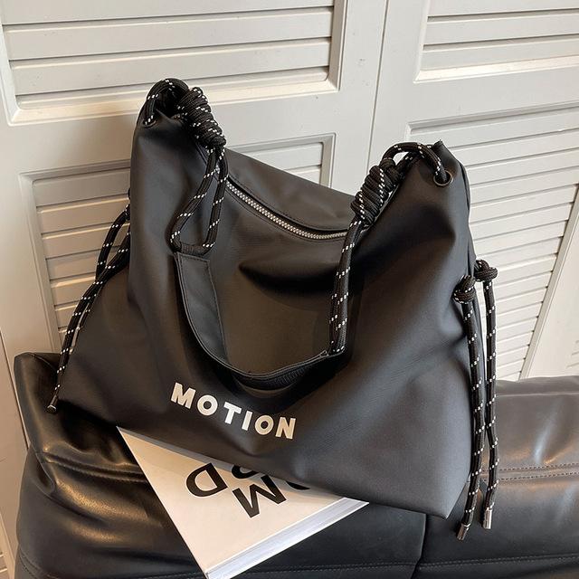 

Сумки большой вместимости на одно плечо Joker Simple Ladies Fashion женская сумка-мессенджер большой вместимости для поездок на работу чёрный