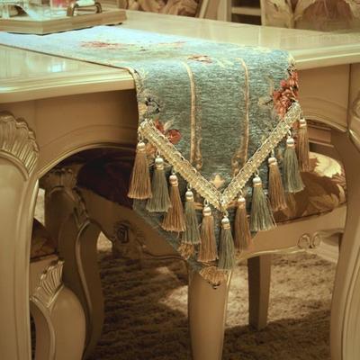 Europese Stijl Kwast Hanger Tafel Vlag Katoen Linnen Bloem Schilderij Tafelkleed Decor Thee Eet Tafelkleed Mat