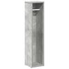 Bathroom Cabinet with Toilet Paper Holder Concrete Grey 20.5 X 20 X 90 Cm