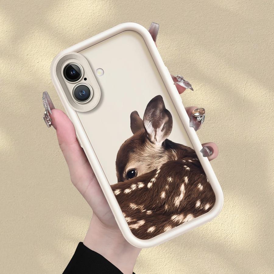 Case for iPhone 17 Pro Max 17e 16 13 11 15 Plus 14 Air 12 Pro Phone Cover Vintage Brown Deer Design