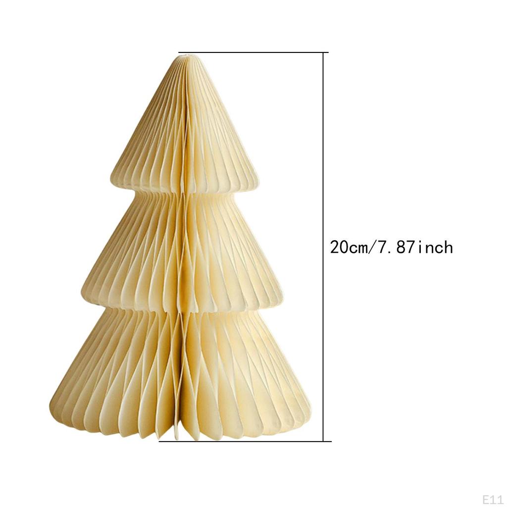 Papierowa Dekoracja Choinkowa 3D Plaster Miodu Nowoczesna Ozdoba Dekoracyjna Na Stół