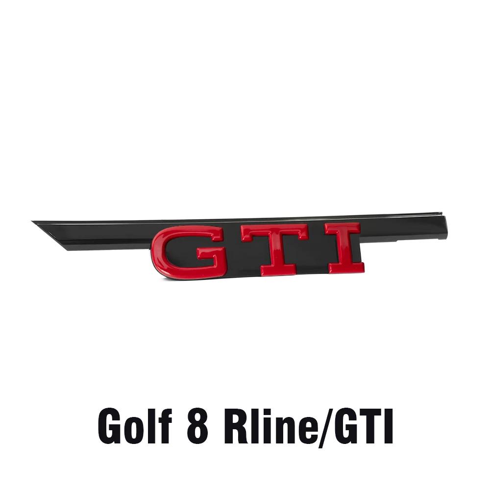 Golf 3 4 MK3 MK4 2026 Hot For VW VOLKSWAGEN 1pc Black/Red 3D ABS GTI Letter Front Grille Emblem Replacement Style Suit For VW Go