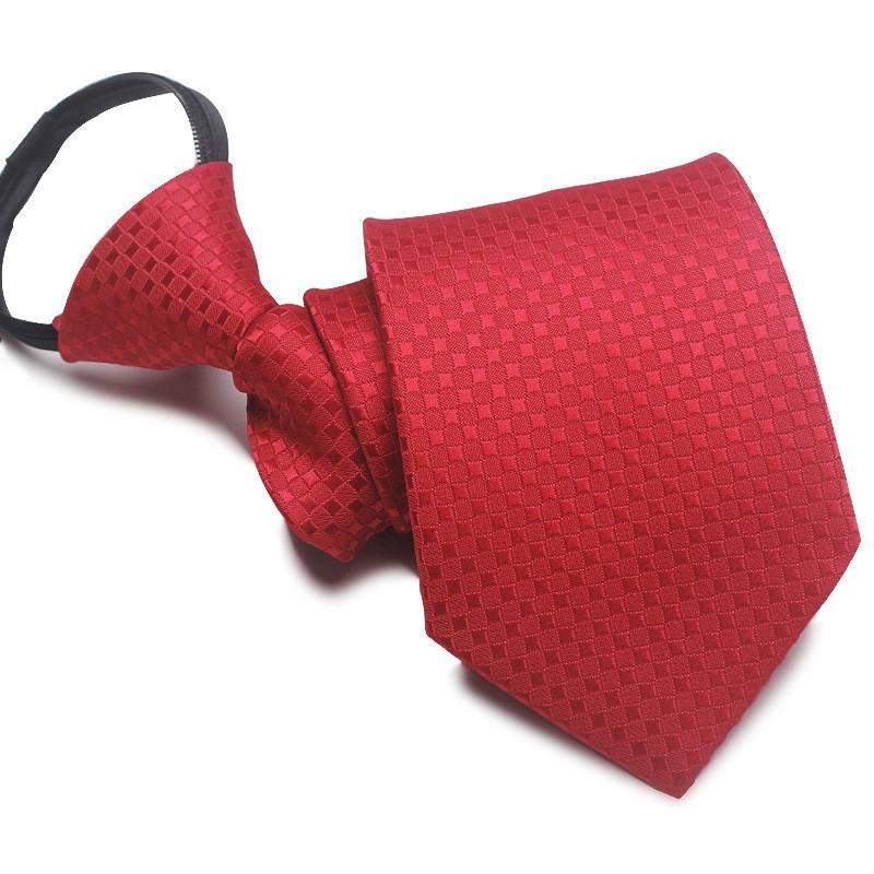 Mens Business Polyester Tie With Arrow Design And Zipper Closure For Office