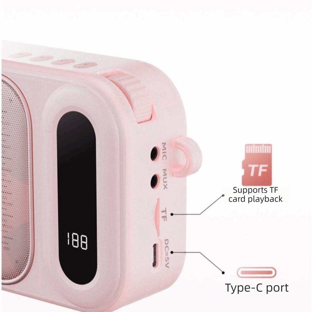 Rechargeable Portable Voice Amplifier Neck Clip Neck Clip Microphone Tour Guides
