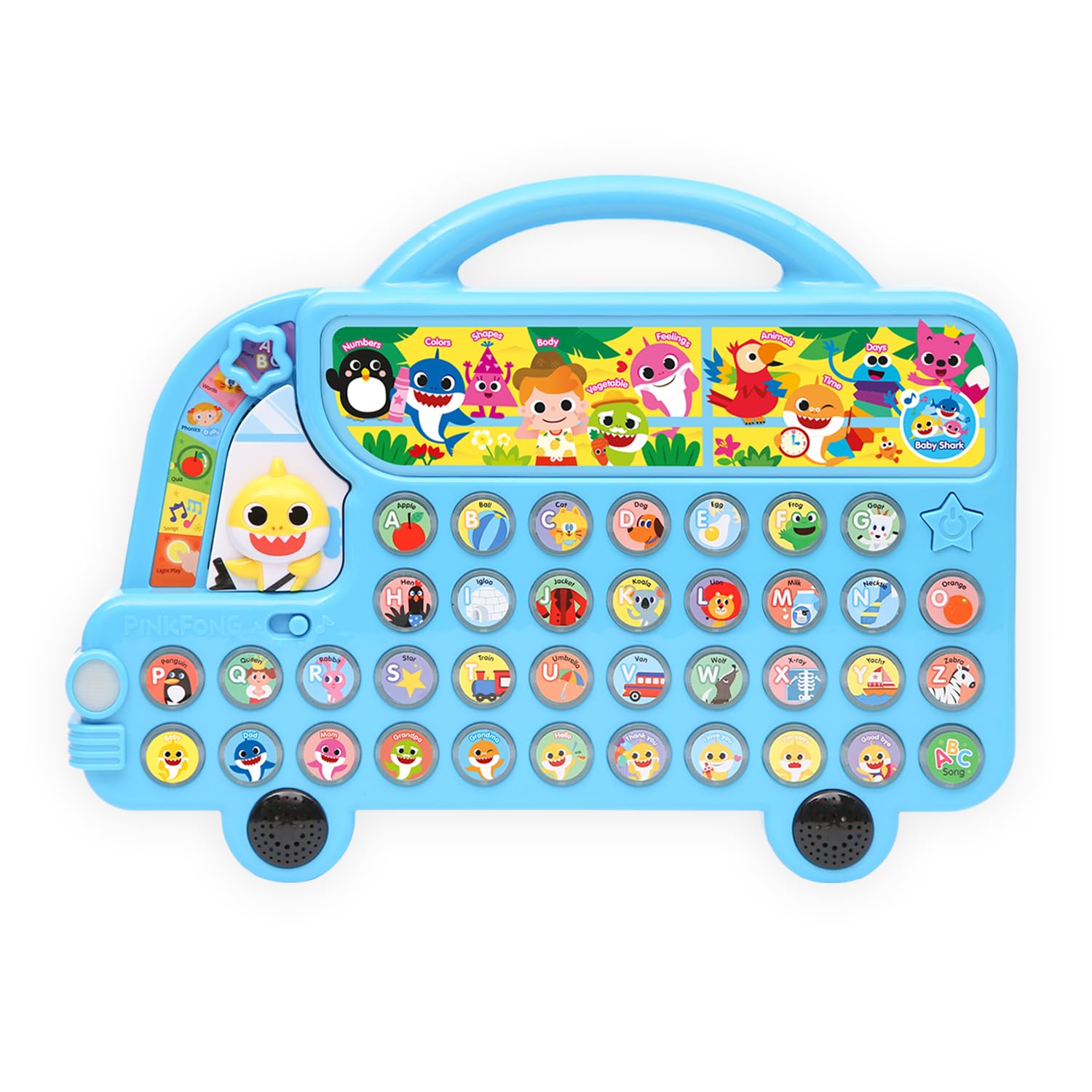 

Автобус для изучения алфавита «Малыш акулёнок», Английская развивающая игрушка, Синий