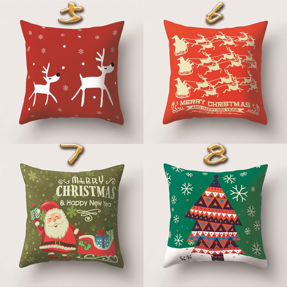 Cartoon Pattern Office Pillow Yiwu Pillowcase Christmas Sofa Pillowcase