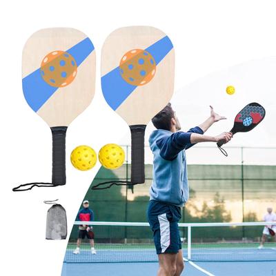 Conjunto de Pás de Madeira de Alta Qualidade para Jogadores Iniciantes - Perfeito para Todas as Idades