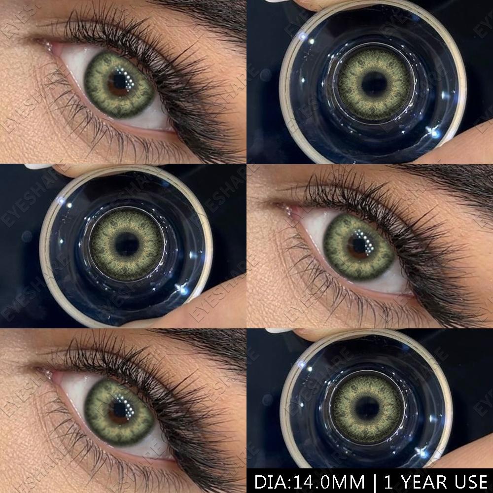 Blaue Linsen, 1 Paar, farbige Pupillen für die Augen, modische Beauty-Linsen, farbige Kontaktlinsen, große Augen, Colorcon-Linsen, jährlicher Gebrauch