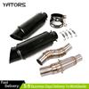 Slip On for Kawasaki Z1000 2010-2021 Exhaust Muffler Tips Mid Link Pipe Z1000 SX Exhaust Systems Exhausts Pipes