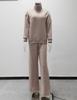 Autumn/Winter European & American Women's Knit Lace-up Casual Two-Piece Set