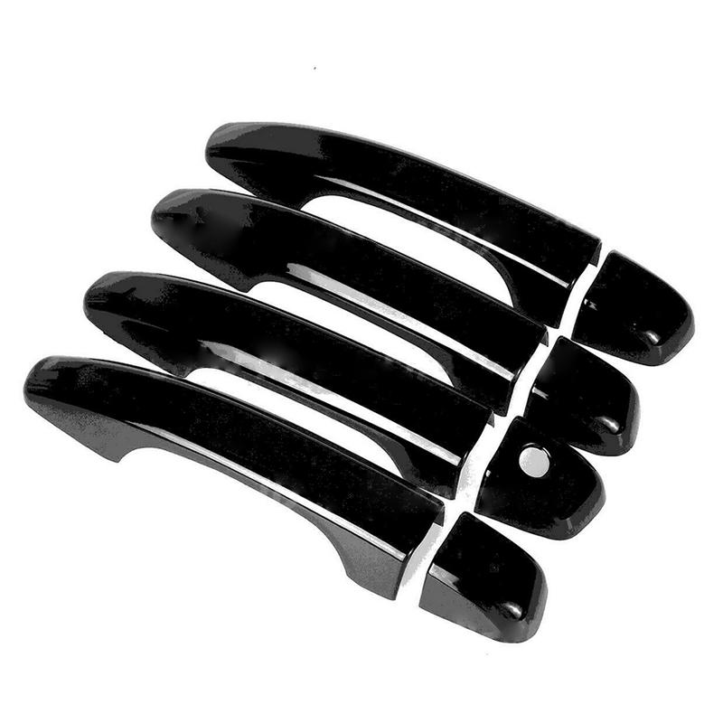 8Pcs/set Car Exterior Door Handle Cover Trim Gloss Black ABS Cap Auto Replacement Parts for Honda Accord