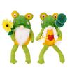 Green Playful Frog Gnome Ornaments For Spring Themed Decor Cute And Design Fun