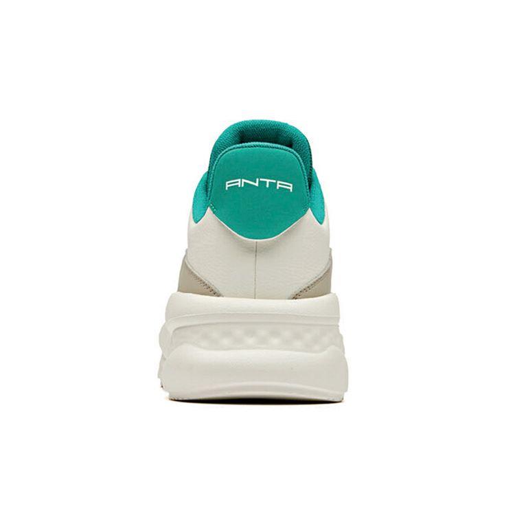 Anta Lifestyle Series Unrestrained Low-Top Skate Shoes Men Sneakers White Black Green 11948843-4