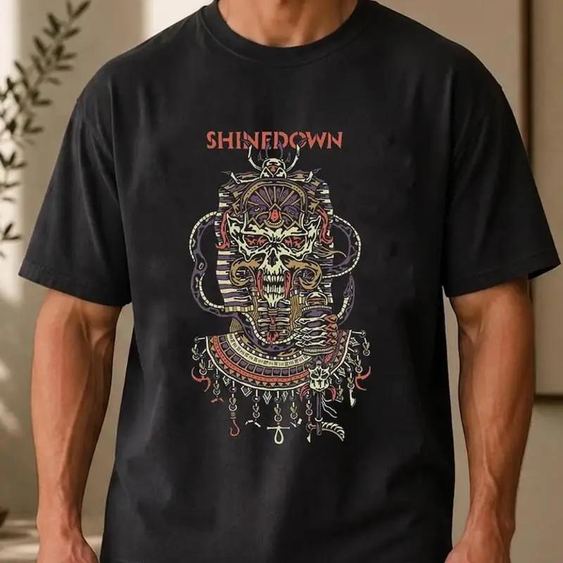 Shinedown Vintage Egyptian Pharaoh Skull TShirt